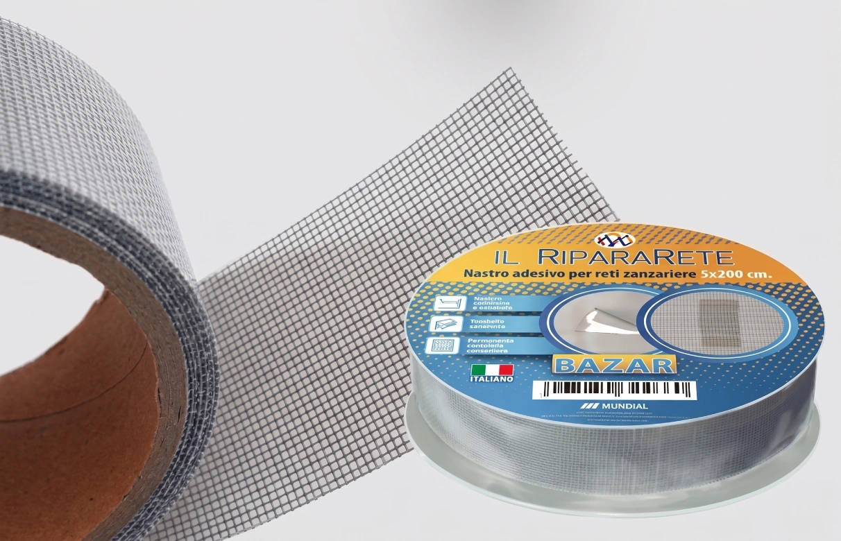 Adhesive tape to repair insect screen mesh