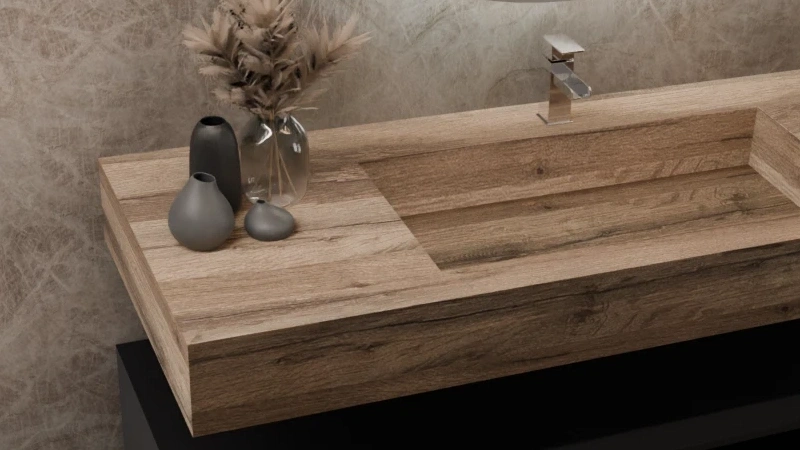 Made-to-measure washbasin top