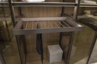 Glass door wardrobe - Pull-out trouser rack