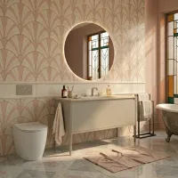 Ancho del mueble: Cm 120Mueble libre con espacio a los ladosProfundidad del mueble: Cm 46Altura del mueble: Cm 50 - suspendidoLe recordamos que es importante comprobar que la pared sea adecuada para soportar el peso del mueble. En caso de que exista una pared de pladur, será responsabilidad del profesional comprobar que la pared esté debidamente reforzada para este tipo de instalación. En cualquier caso, la tornillería incluida en el pedido está pensada para su instalación en una pared de obra.Acabado del mueble: Opaco - RAL 1013Tipo de tirador: Tirador BMaterial de la encimera: Tekhnos RAL 1013Grosor del tablero: 1.2 cmTipo de lavabo: Lavabo integradoModelo de lavabo: Globo B224-A - tekhnos RAL 1013Posición del grifo ( No incluido ): Grifo sobre encimera del lavabo - con orificio para grifoEspejo: Espejo redondo. Grosor: 2 cm. Alt. cm 75 Anch.. cm 100