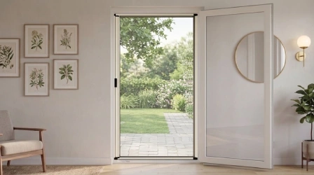 Horizontal Roll-Up Insect Screen with one Panel